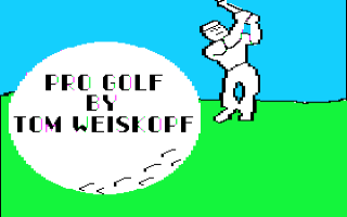 Pro Golf Title Screen